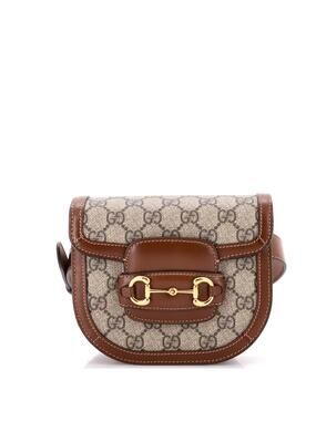 Gucci Horsebit Shoulder Bag Gg Coated #200083G20B